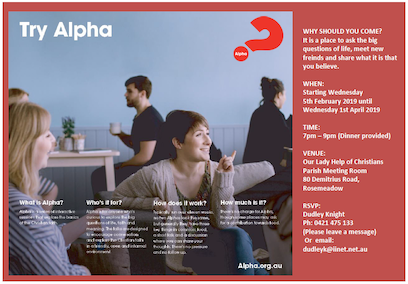 Alpha at OLHC Poster