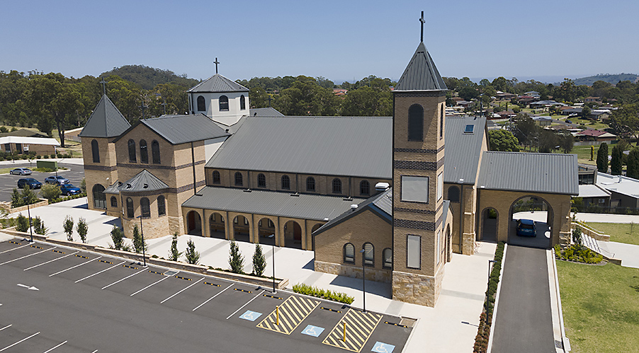 Aerial View of OLHC Church 2021