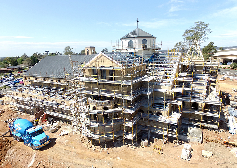 The steel frame