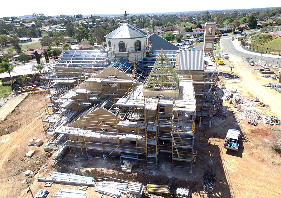The steel frame