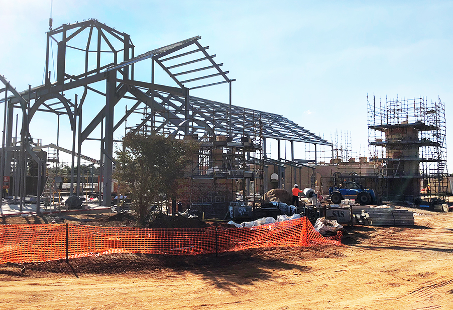The steel frame