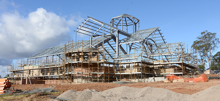The steel frame