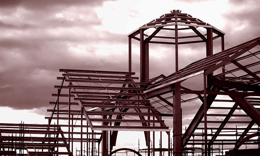 The steel frame