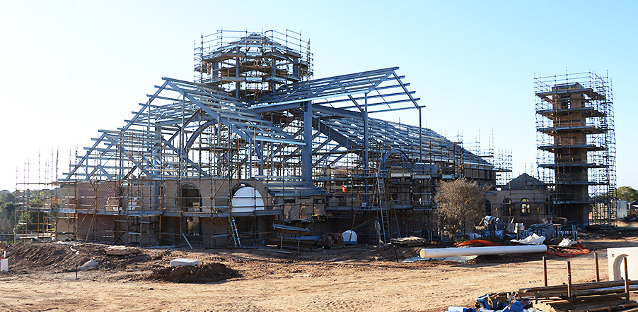 The steel frame
